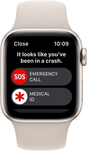 Apple Watch SE 2ª Geração (GPS + Celular) Caixa de alumínio de 40 mm com pulseira esportiva Starlight - S/M - Starlight-MNTK3LL/A