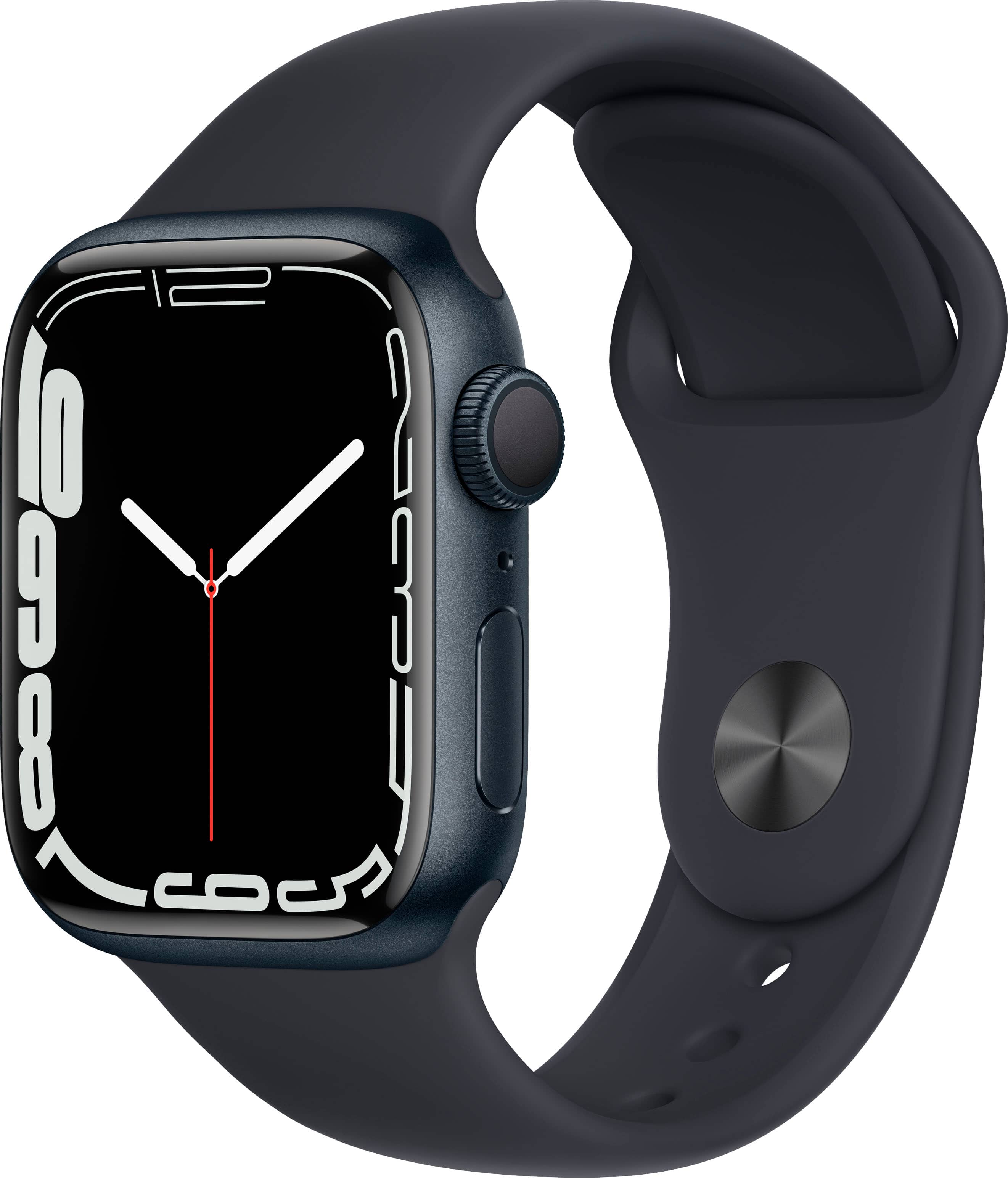 Apple Watch Series 7 (GPS) recondicionado , caixa de alumínio Midnight de 41 mm com pulseira esportiva Midnight - Midnight-TI-GSRF MKMX3LL/A
