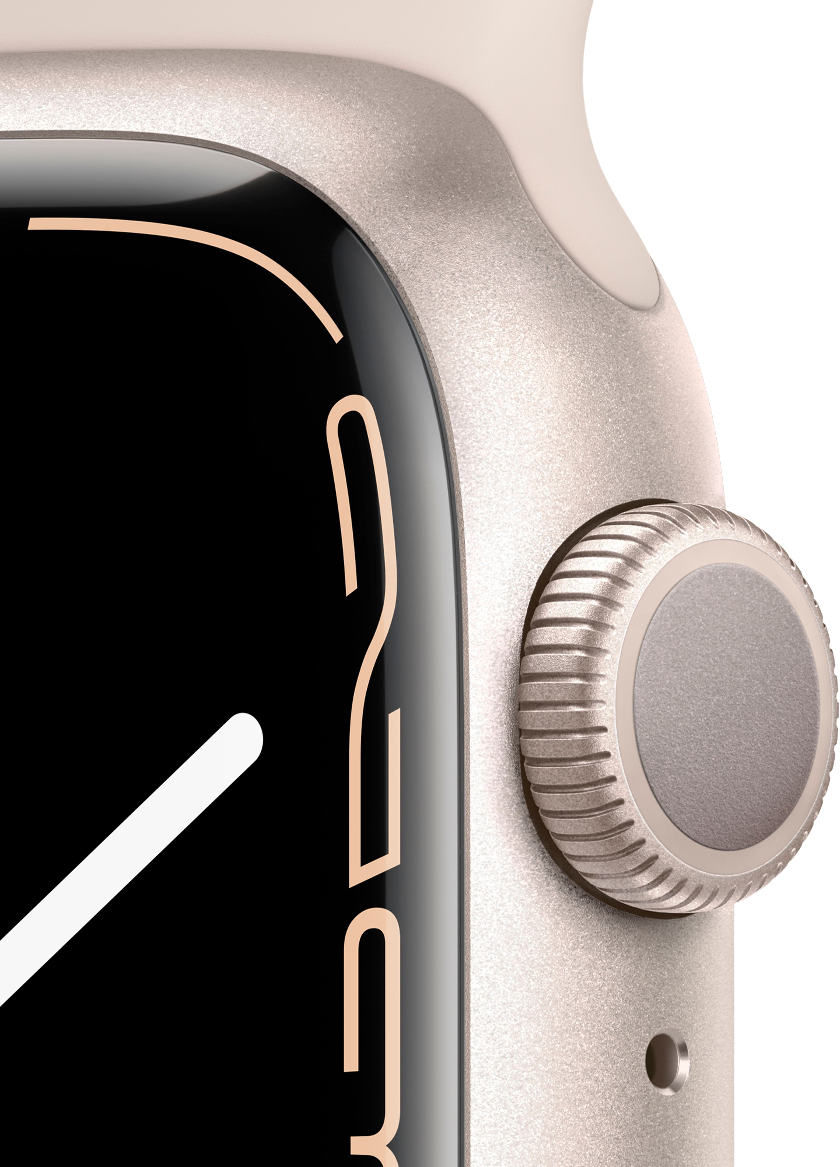 Apple Watch Series 7 (GPS) recondicionado , caixa de alumínio Starlight de 41 mm com pulseira esportiva Starlight - Starlight-TI-GSRF MKMY3LL/A