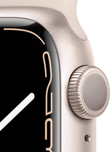 Apple Watch Series 7 (GPS) recondicionado , caixa de alumínio Starlight de 41 mm com pulseira esportiva Starlight - Starlight-TI-GSRF MKMY3LL/A