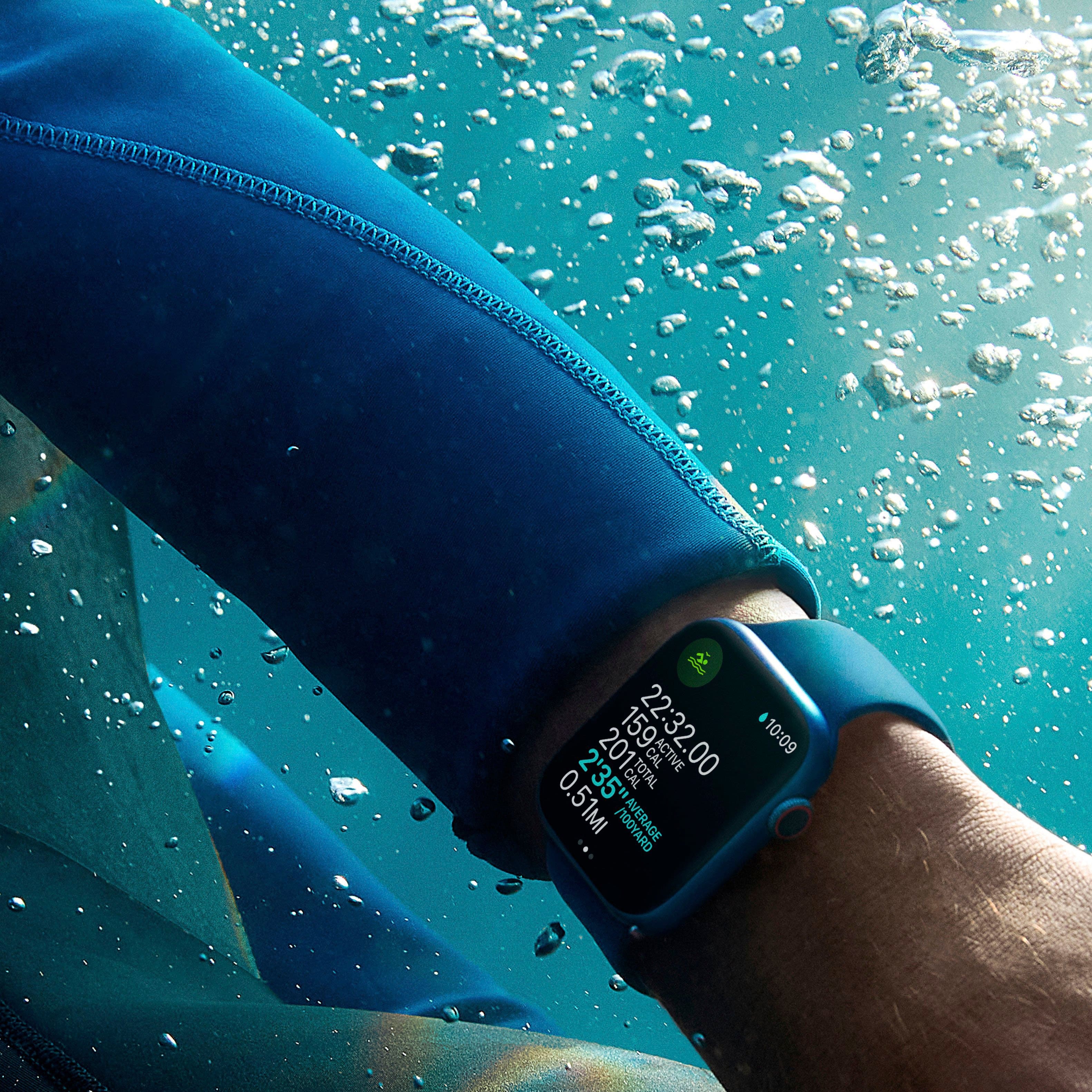 Apple Watch Series 7 (GPS) recondicionado , caixa de alumínio Starlight de 41 mm com pulseira esportiva Starlight - Starlight-TI-GSRF MKMY3LL/A