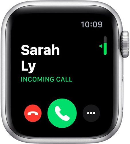 Apple Watch Series 5 (GPS) recondicionado certificado pela Geek Squad, caixa de alumínio de 40 mm com pulseira esportiva branca - alumínio prateado-TI