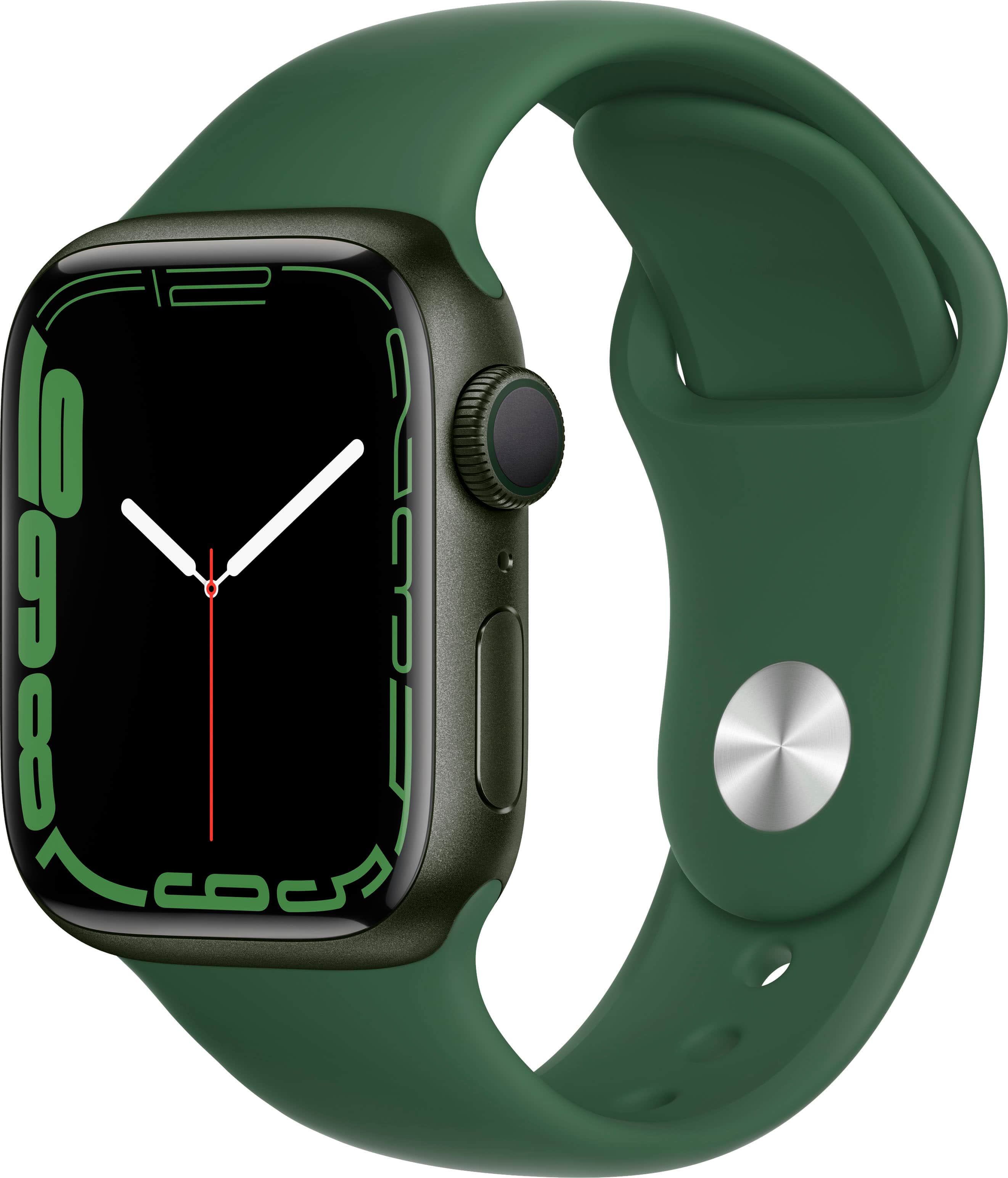 Apple Watch Series 7 (GPS) recondicionado , caixa de alumínio verde de 41 mm com pulseira esportiva Clover - Verde-TI-GSRF MKN03LL/A