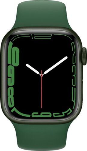 Apple Watch Series 7 (GPS) recondicionado , caixa de alumínio verde de 41 mm com pulseira esportiva Clover - Verde-TI-GSRF MKN03LL/A