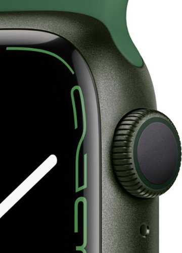 Apple Watch Series 7 (GPS) recondicionado , caixa de alumínio verde de 41 mm com pulseira esportiva Clover - Verde-TI-GSRF MKN03LL/A