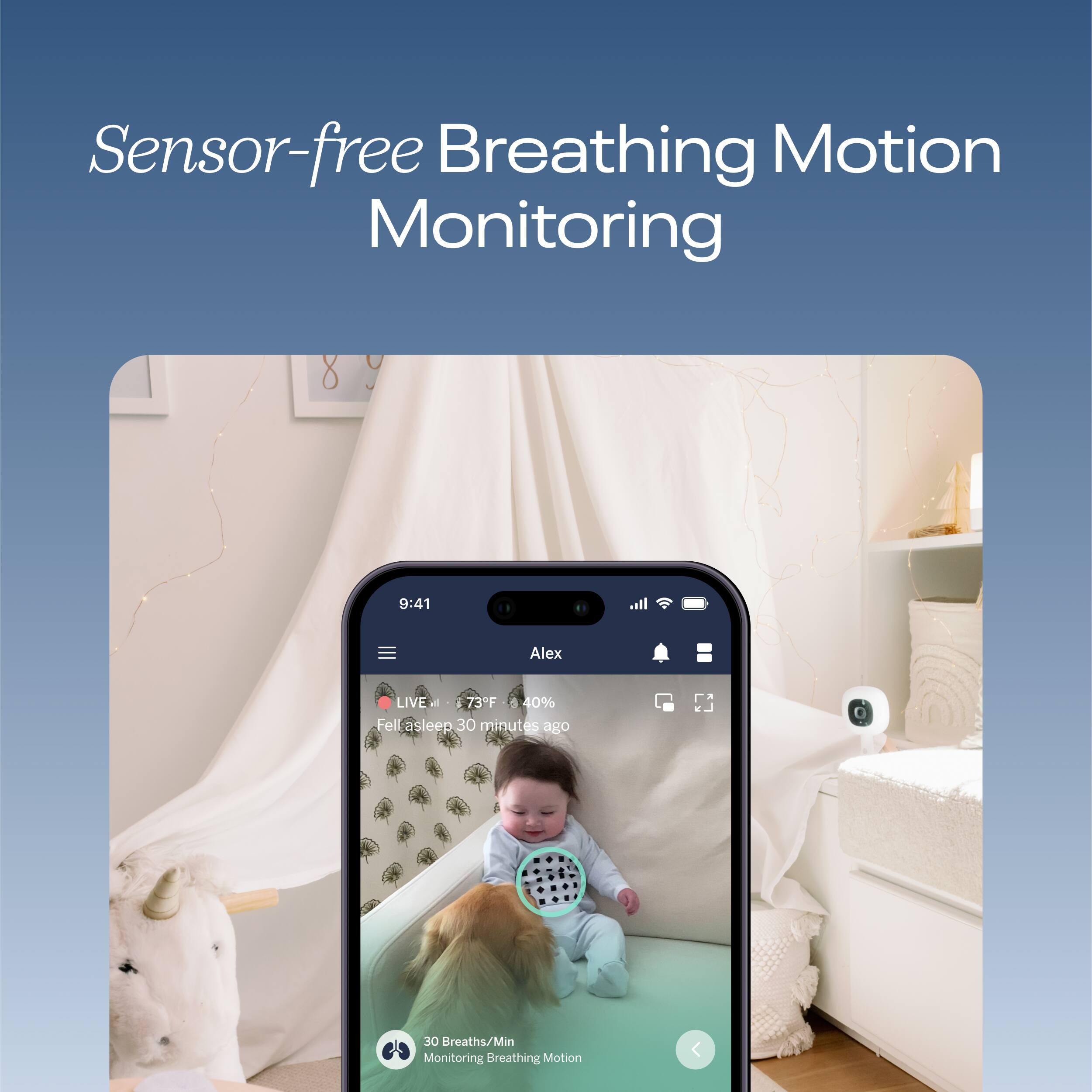 Nanit - Monitor de bebê inteligente Pro e suporte flexível - Branco-N322NW