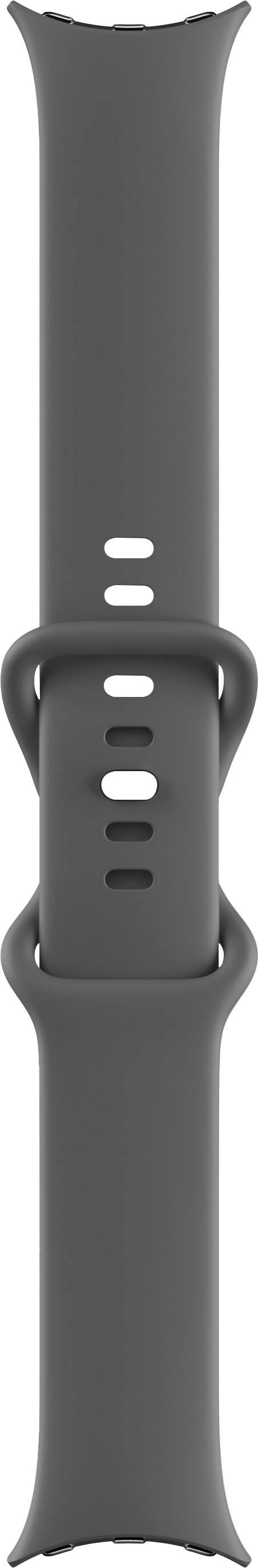 Google - Pixel Watch Prata Aço Inoxidável Smartwatch 41mm com Carvão Active Band Wifi/BT - Prata/Carvão-GA03305-US