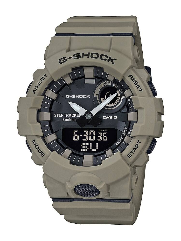 Casio - Treinador de potência analógico-digital G-Shock masculino com relógio Bluetooth Mobile Link 49 mm - Tan-GBA800UC-5A
