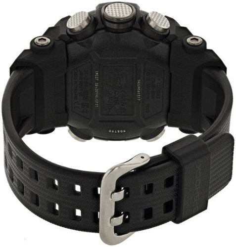 Casio - Relógio masculino G-Shock Mudmaster com sensor triplo analógico-digital Mobile Link 51 mm - Preto-GGB100-1A