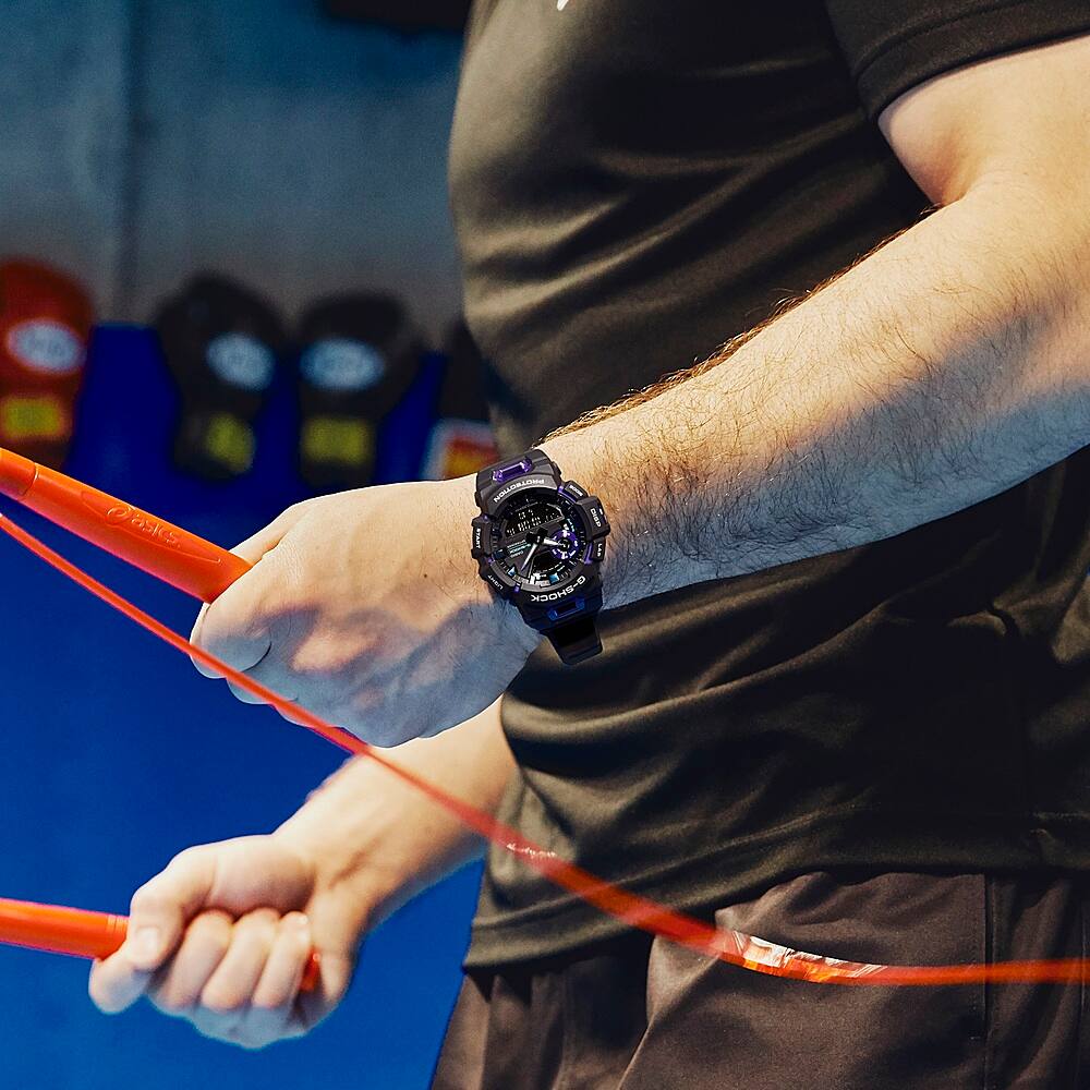 Casio - Rastreador de passos analógico-digital G-Shock masculino com relógio Bluetooth Mobile Link 49 mm - Preto-GBA900-1A