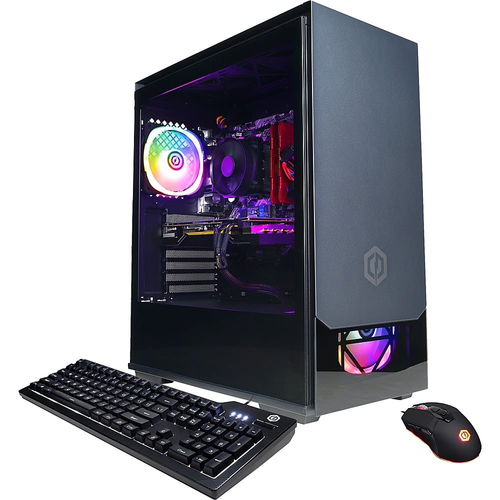 CyberPowerPC - Gamer Master Gaming Desktop - AMD Ryzen 7 7700X - 16GB de memória - AMD Radeon RX 7900 XT - SSD de 1TB - Preto-GMA9320CPG