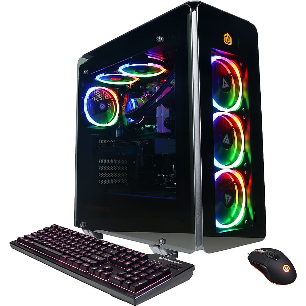 CyberPowerPC - Gamer Supreme Gaming Desktop - AMD Ryzen 9 7900X - 16GB de memória - NVIDIA GeForce RTX 4070 Ti - SSD de 2TB - Preto-SLC10840CPGV2