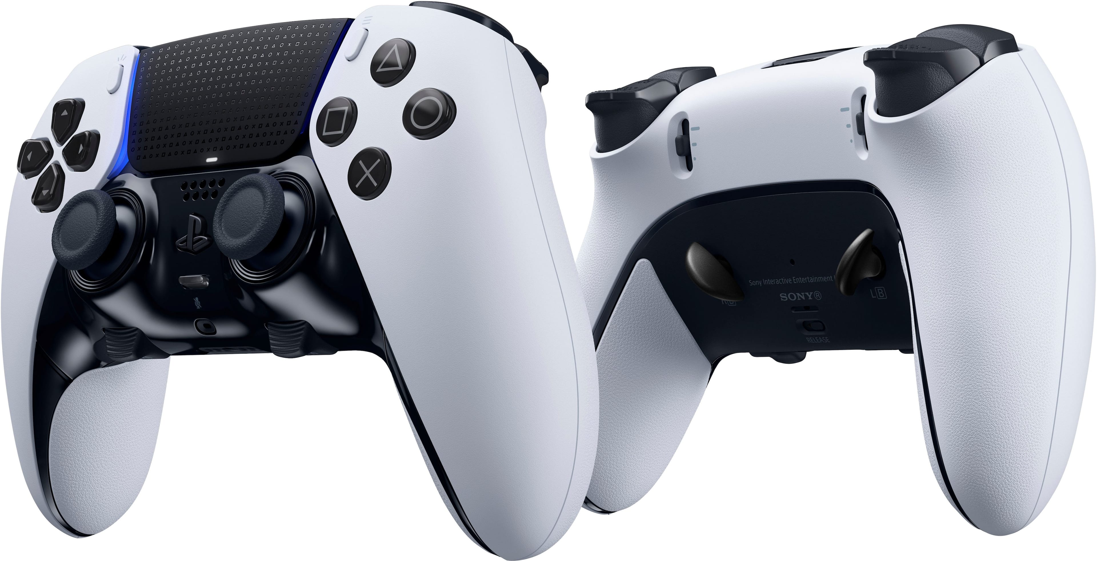 Sony - Controle sem fio para para vídeo gameDualSense Edge - Preto Branco-1000035016