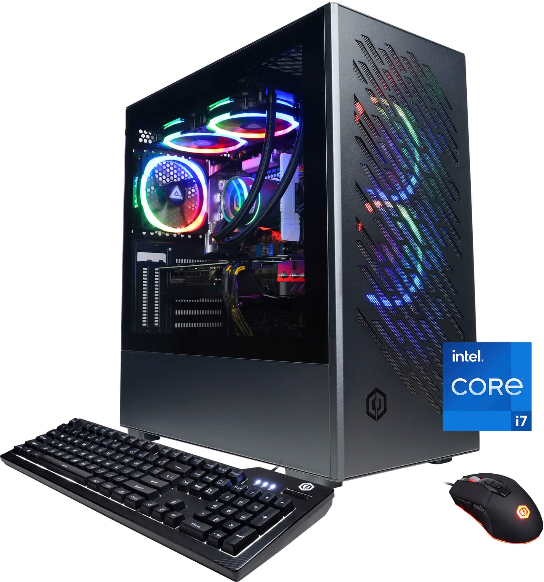 CyberPowerPC - Desktop Gamer Supreme Gaming - Intel Core i7-13700KF - 16GB de memória - NVIDIA GeForce RTX 3070 - SSD de 1TB - Preto-SLC8800BSTV6