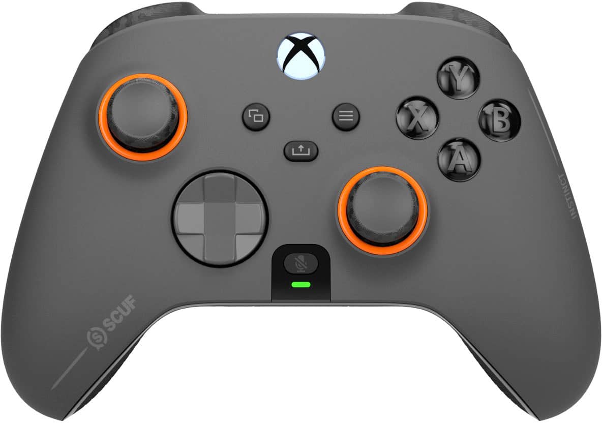 SCUF - Controle Bluetooth de viode game de desempenho sem fio Instinct Pro para Xbox Series X | S, Xbox One, PC e Mobile - Cinza Aço-504-178-04-102-NA