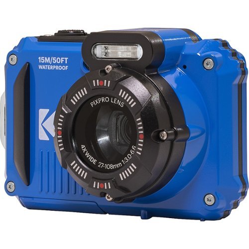 Kodak - PIXPRO WPZ2 16.0-Megapixel Câmera Fotográfica Compacta a Prova d'a água - Azul-WPZ2-BL