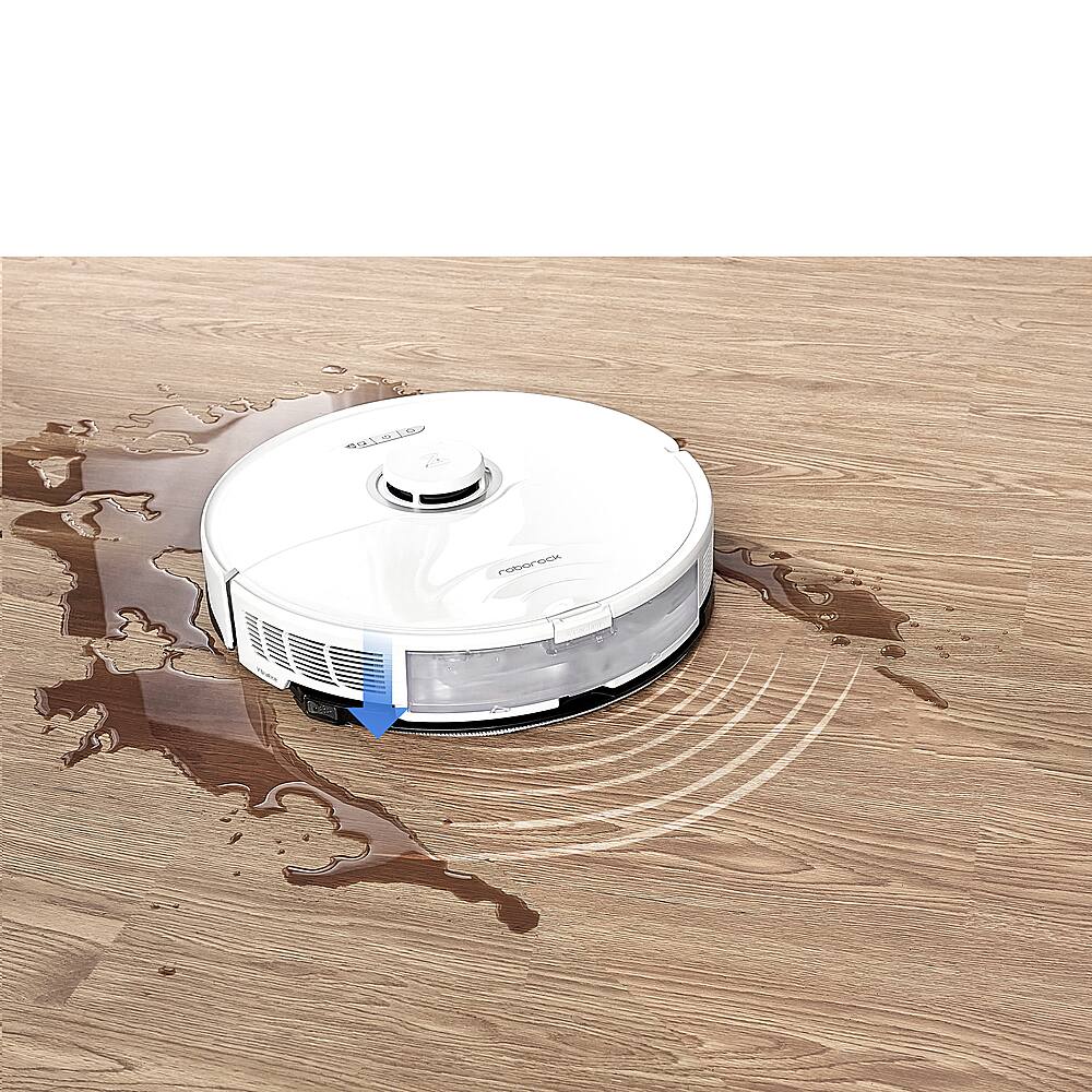 Roborock - S8-WHT Robô aspirador e esfregão conectado por Wi-Fi com escova DuoRoller e potência de sucção de 6000 Pa - Branco-S8-WHT