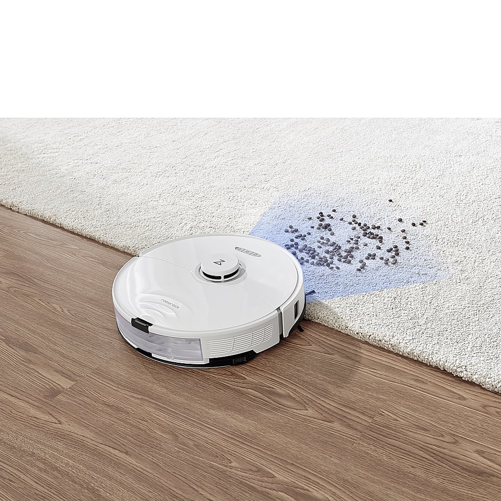 Roborock - S8-WHT Robô aspirador e esfregão conectado por Wi-Fi com escova DuoRoller e potência de sucção de 6000 Pa - Branco-S8-WHT