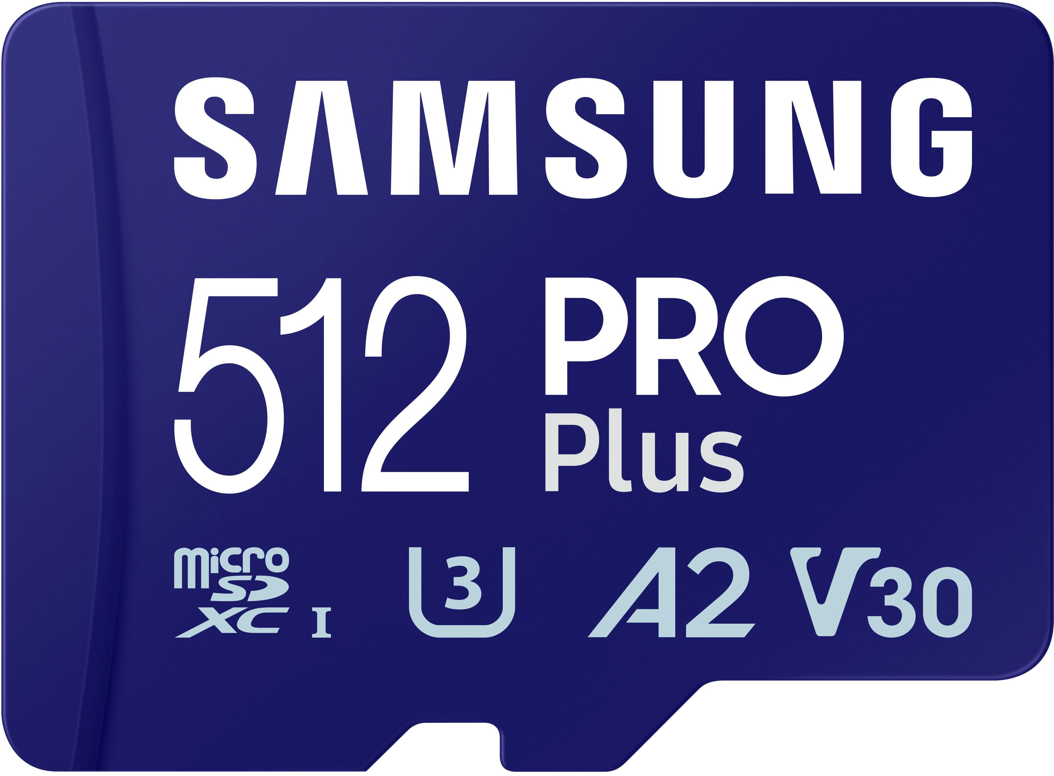 Samsung - Cartão de memória microSDXC Pro Plus 512 GB-MB-MD512SA/AM
