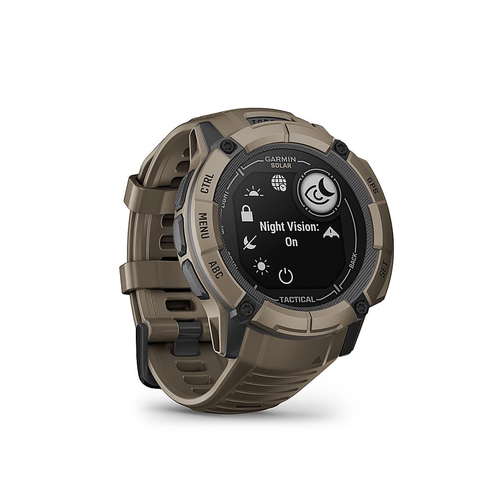 Garmin - Smartwatch Instinct 2X Solar Tactical Edition 50 mm Polímero reforçado com fibra - Tan-010-02805-12