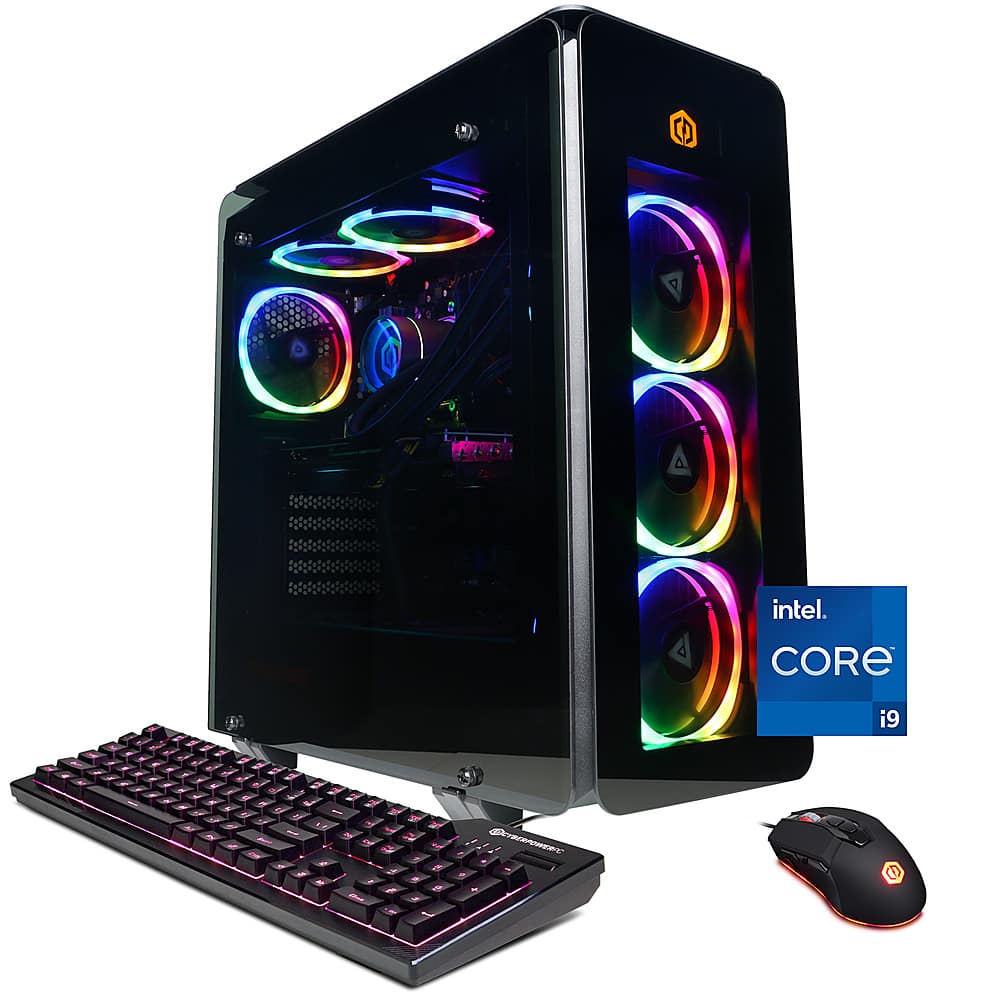 CyberPowerPC - Desktop Gamer Supreme Gaming - Intel Core i9-13900KF - 32GB de memória - NVIDIA GeForce RTX 4070 - SSD de 2TB - Preto-SLC10200CPGV8