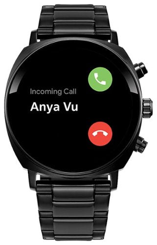 Citizen - Smartwatch casual unissex de aço inoxidável CZ Smart 41mm com pulseira de aço inoxidável IP - Preto-MX1005-83X