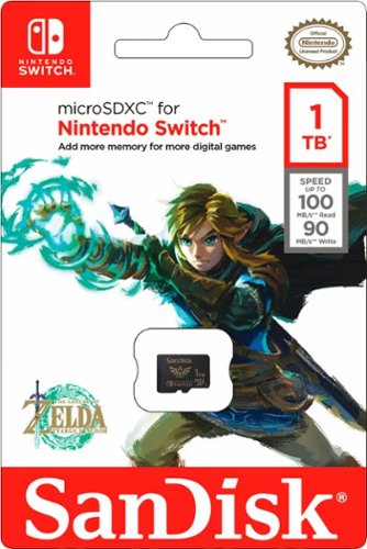 SanDisk - Cartão de memória microSDXC UHS-I de 1 TB para Nintendo Switch-SDSQXAO-1T00-AN6ZN