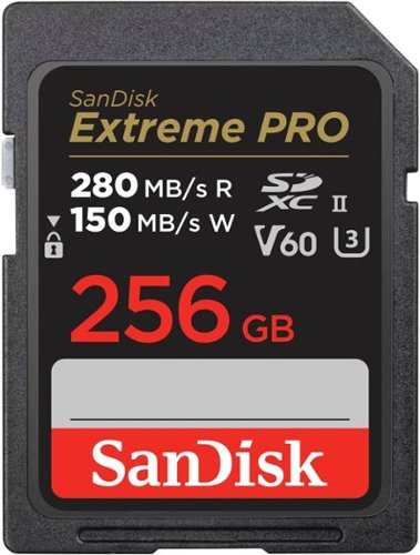 SanDisk - Cartão de memória Extreme Pro 256GB SDXC UHS-II V60-SDSDXEP-256G-ANCIN