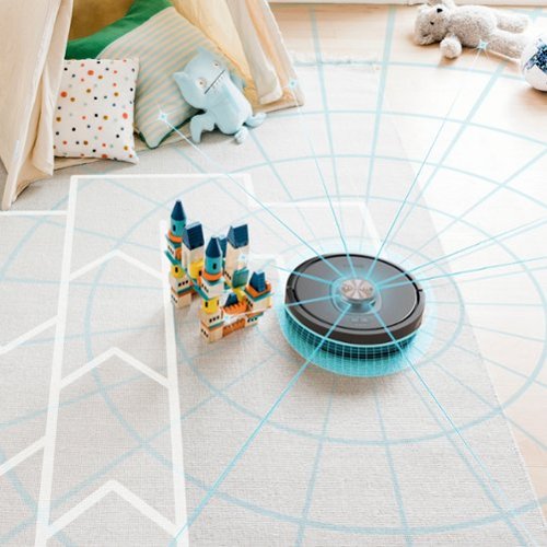 Shark - Robô aspirador de esvaziamento automático Matrix com mapeamento doméstico preciso e tempo de execução estendido, conectado por Wi-Fi - Black-R