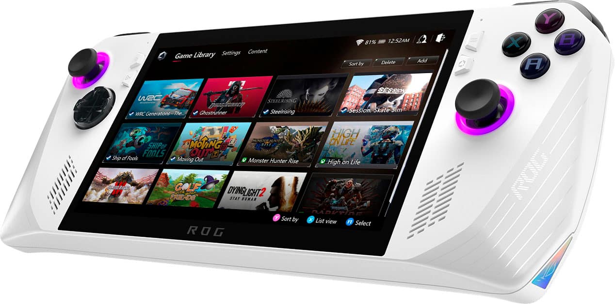 ASUS - ROG Ally 7" 120Hz FHD 1080p Controle portátil para jogos - Processador AMD Ryzen Z1 - 512GB - Branco-RC71L-ALLY.Z1_512