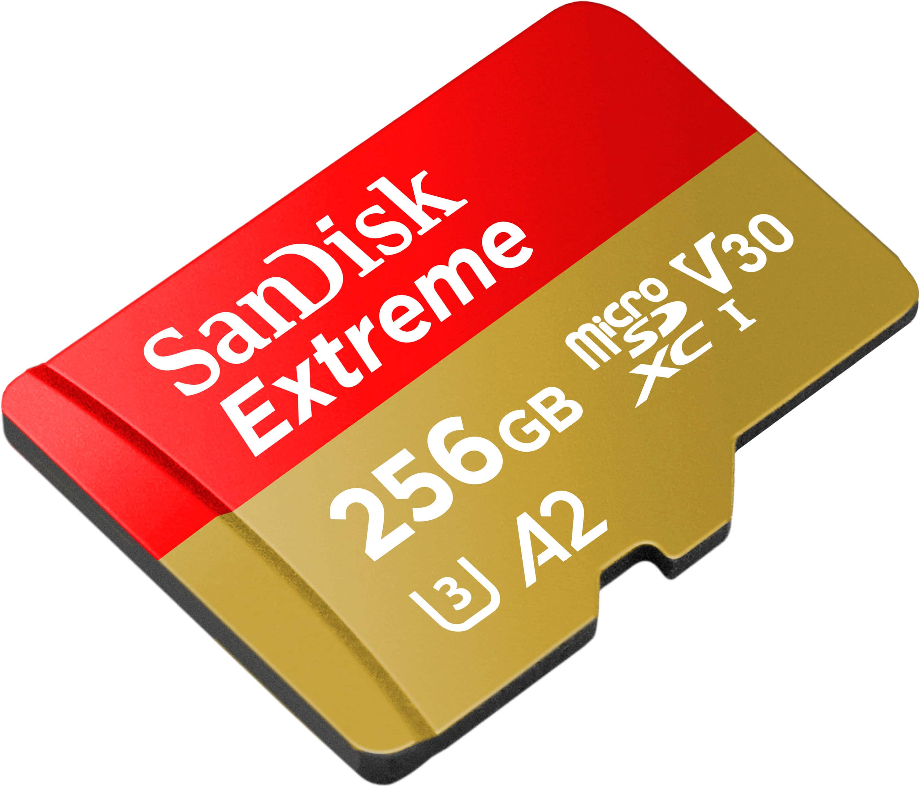 SanDisk - Cartão de memória microSDXC UHS-I Extreme 256GB para jogos-SDSQXAV-256G-GN6GN