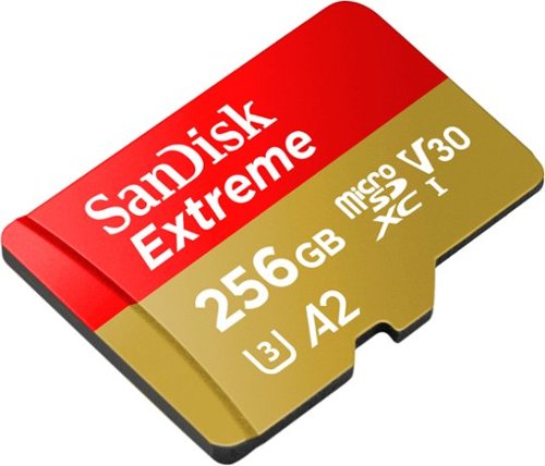 SanDisk - Cartão de memória microSDXC UHS-I Extreme 256GB para jogos-SDSQXAV-256G-GN6GN