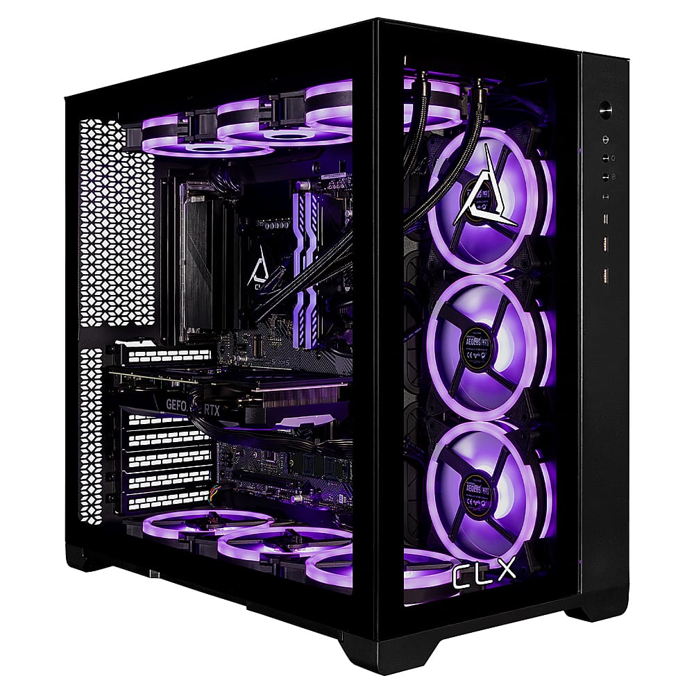 CLX - SET Gaming Desktop - Intel Core i9-13900KF - 64GB de memória - NVIDIA GeForce RTX 4070 - 2TB NVMe M.2 SSD + 6TB HDD - Preto-TGMSETRTU3402BM