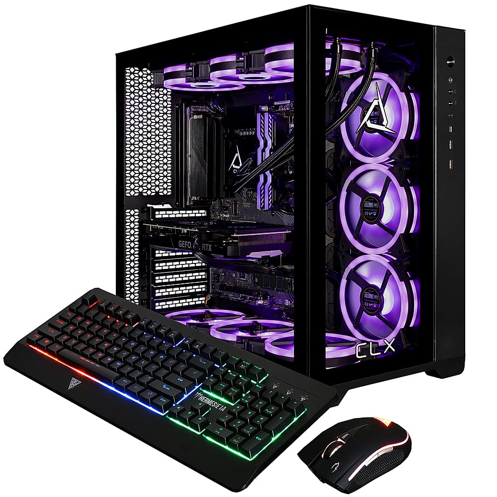 CLX - SET Gaming Desktop - Intel Core i9-13900KF - 64GB de memória - NVIDIA GeForce RTX 4070 - 2TB NVMe M.2 SSD + 6TB HDD - Preto-TGMSETRTU3402BM