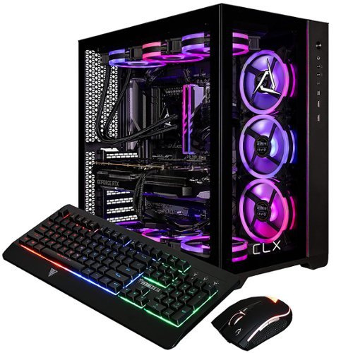 CLX - SET Gaming Desktop - AMD Ryzen 7 7800X3D - 32GB de memória - NVIDIA GeForce RTX 4070 - 1TB NVMe M.2 SSD + 4TB HDD - Preto-TGMSETRTU3407BM