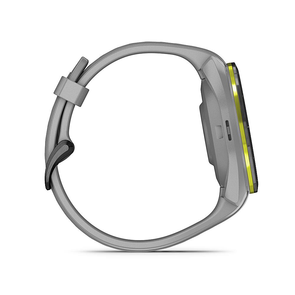 Garmin - Approach S70 GPS Smartwatch 42mm Cerâmica - Moldura de cerâmica preta com pulseira de silicone cinza em pó-010-02746-01