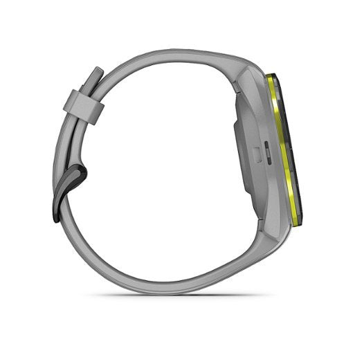 Garmin - Approach S70 GPS Smartwatch 42mm Cerâmica - Moldura de cerâmica preta com pulseira de silicone cinza em pó-010-02746-01