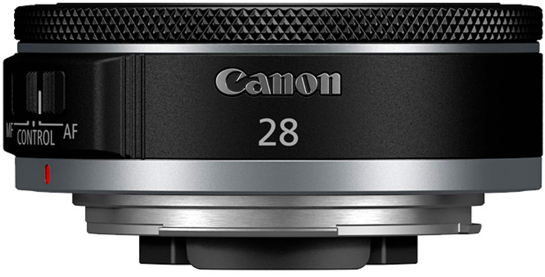 Canon - Lente principal grande angular RF28mm F2.8 STM para câmeras EOS série R - Preto-6128C002