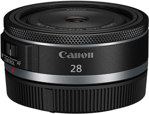 Canon - Lente principal grande angular RF28mm F2.8 STM para câmeras EOS série R - Preto-6128C002