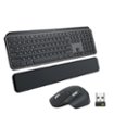 Logitech - MX Keys Combo for Business Full-size Wireless Keyboard and Mouse Bundle for Windows/Mac/Chrome/Linux - Graphite