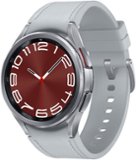Samsung - Galaxy Watch6 Classic Aço Inoxidável Smartwatch 43mm LTE - Prata-SM-R955UZSAXAA