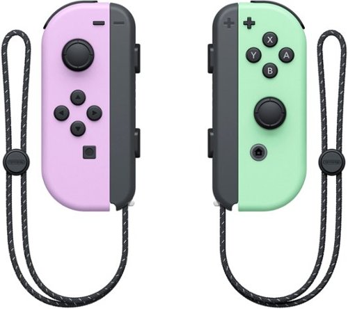 Nintendo - Controle sem fio para video game Joy-Con (L/R) - Roxo Pastel/ Verde Pastel-HACAJAWAF