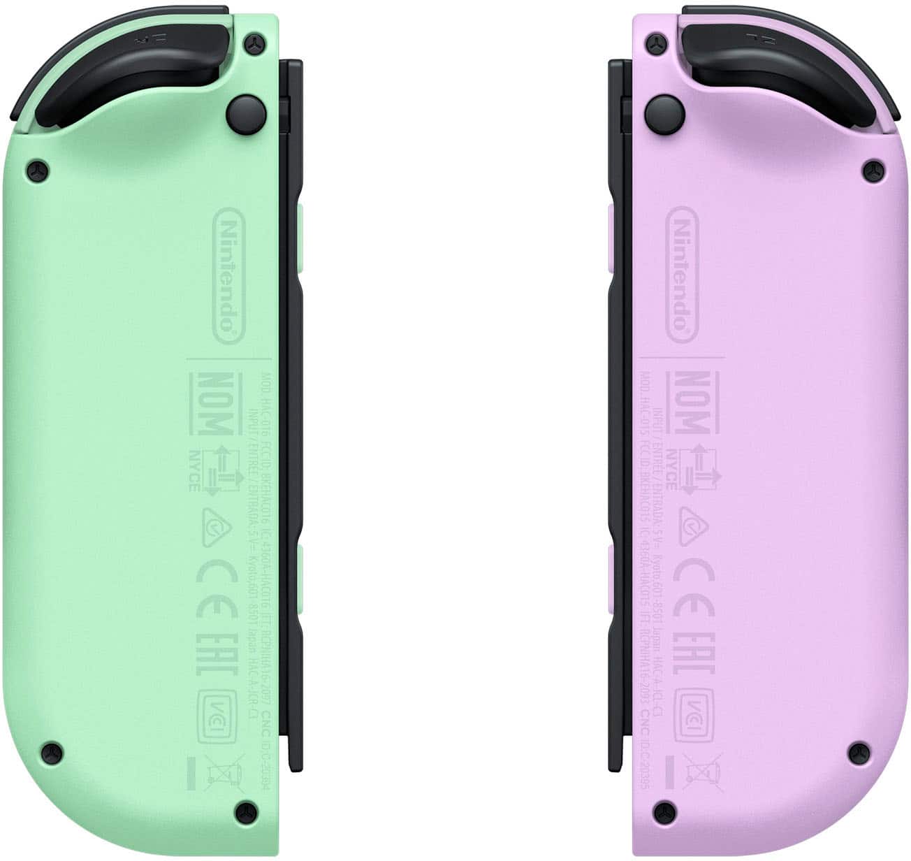 Nintendo - Controle sem fio para video game Joy-Con (L/R) - Roxo Pastel/ Verde Pastel-HACAJAWAF