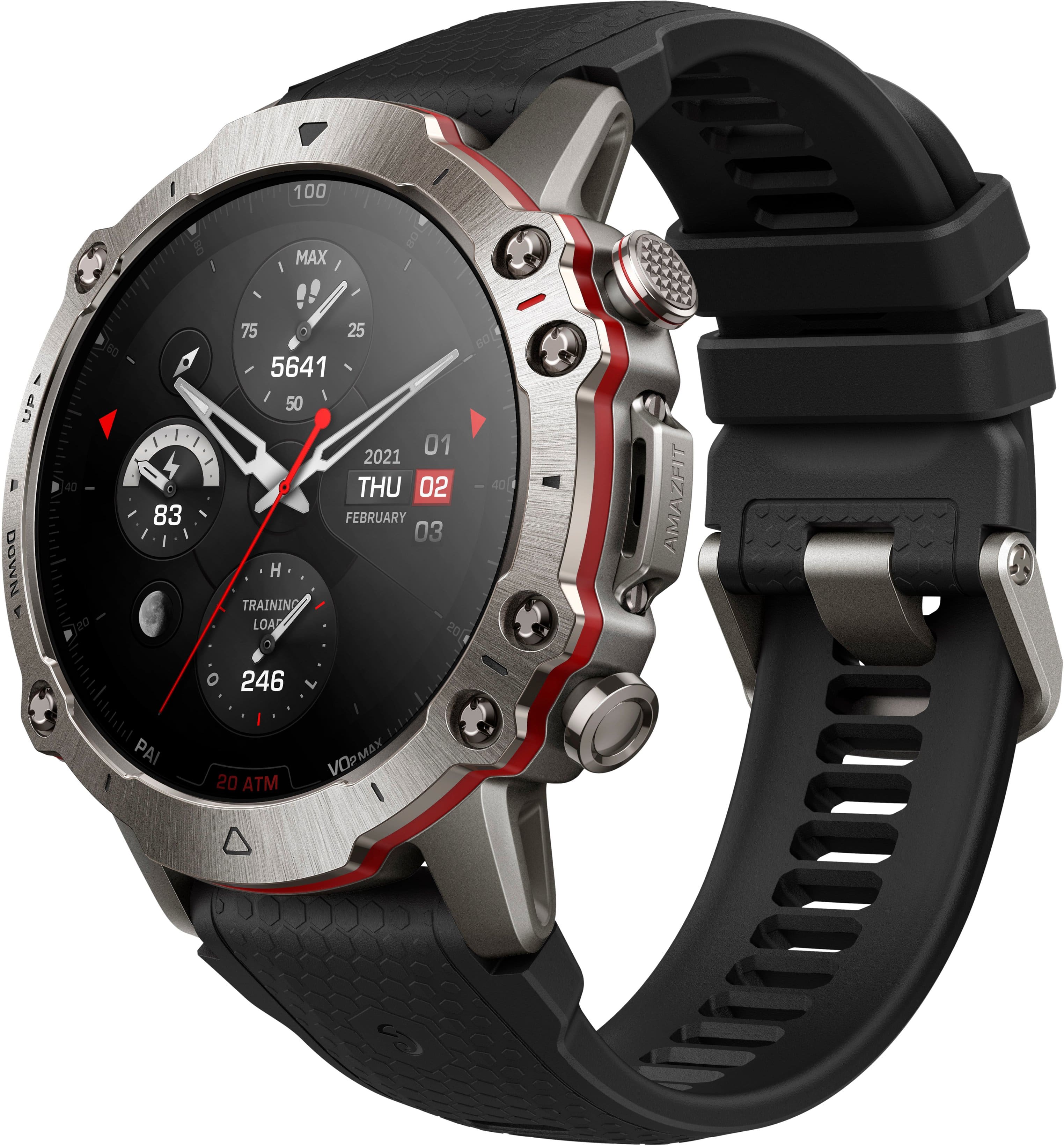 Amazfit - Falcon Smartwatch 32mm Titânio - Preto-W2029OV1N