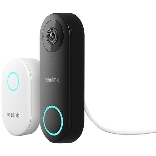 Reolink - Campainha de vídeo Wi-Fi inteligente - Com fio com campainha - Branco-VDP5M