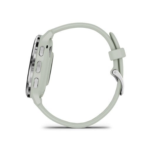 Garmin - Venu 3S GPS Smartwatch 41 mm Polímero reforçado com fibra - Aço inoxidável e cinza sálvia-010-02785-01