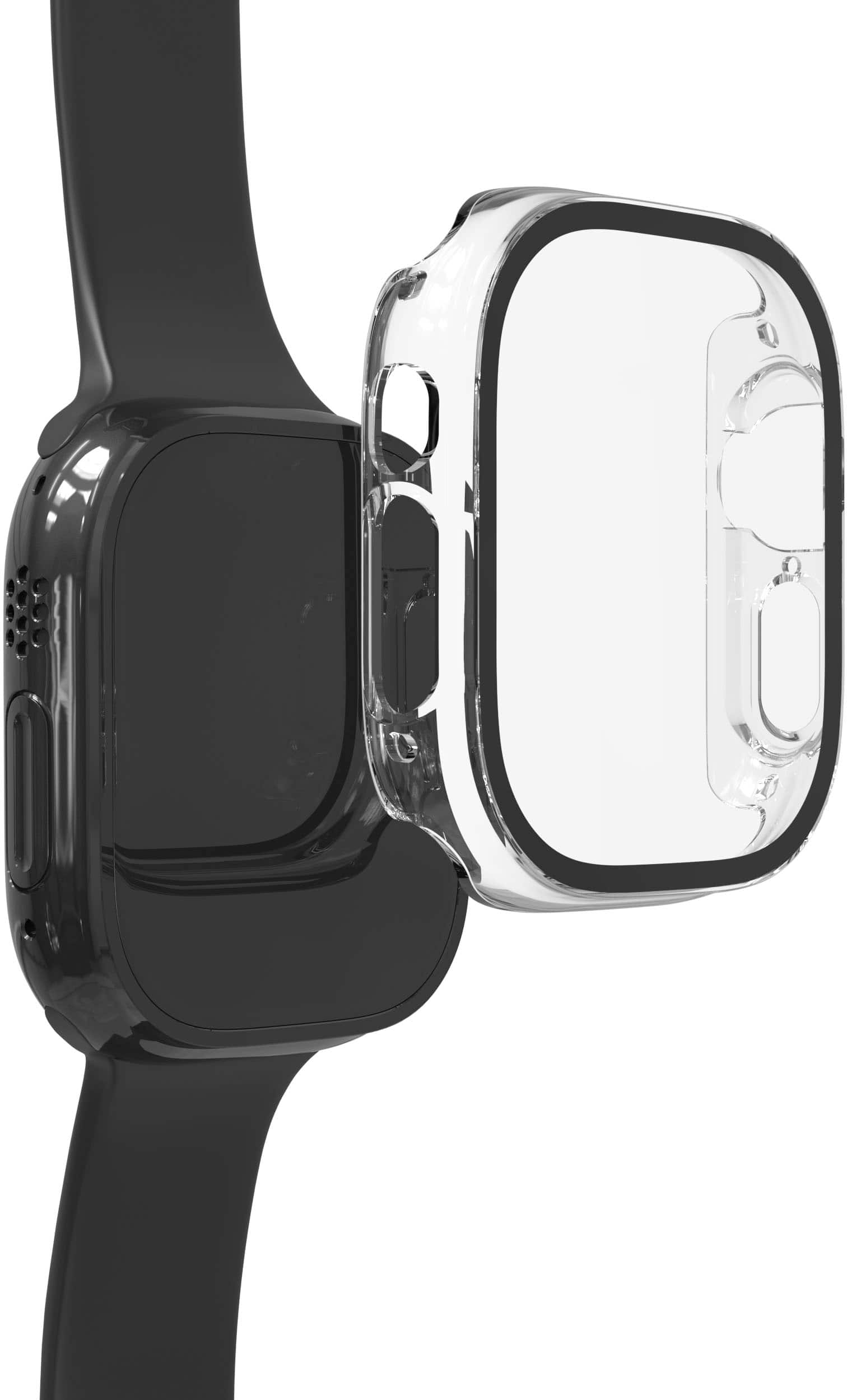 ZAGG - InvisibleShield Glass Elite 360 Amortecedor integrado + proteção de tela para Apple Watch Ultra 49mm - Transparente-200510425