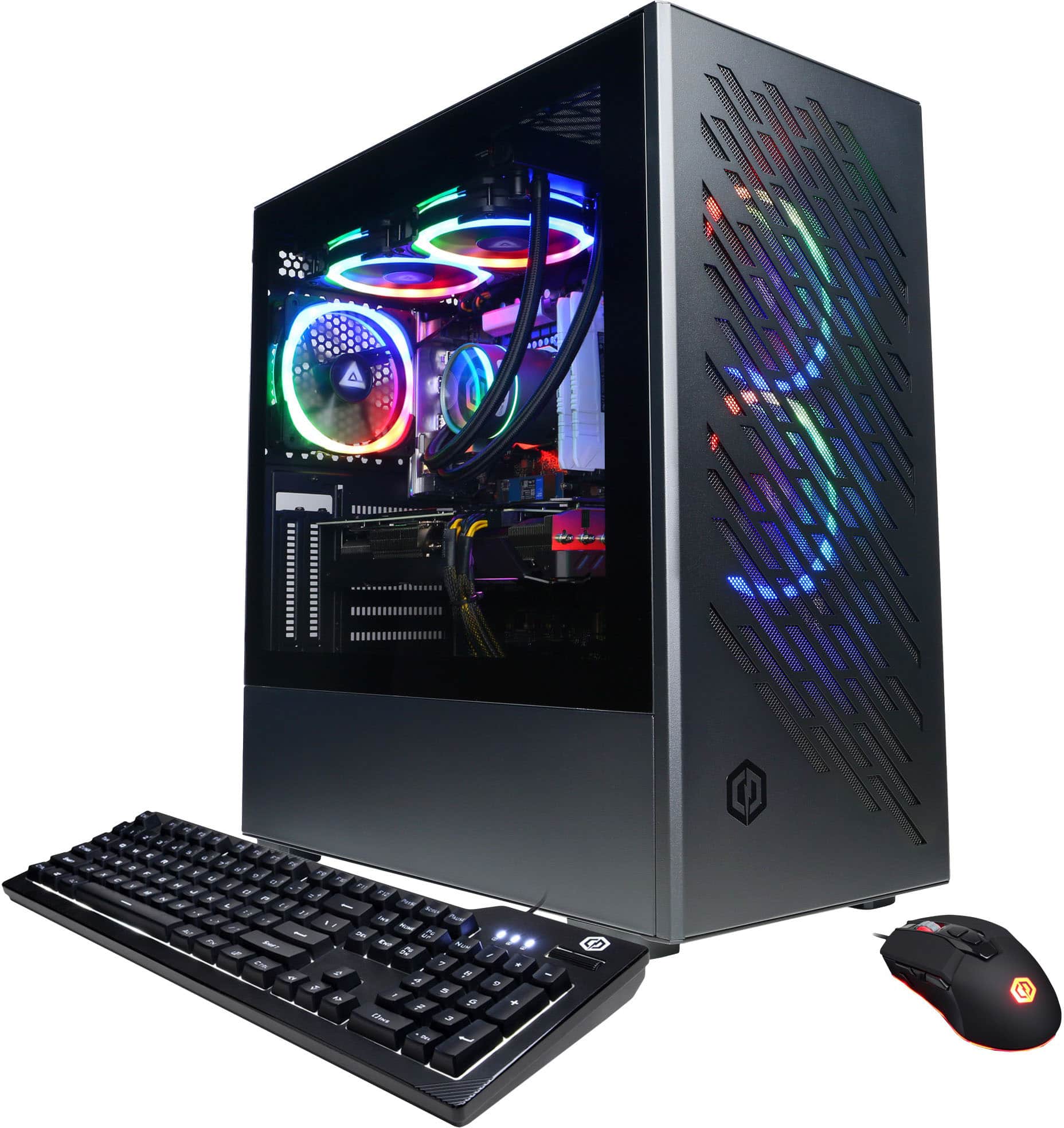 CyberPowerPC - Gamer Supreme Gaming Desktop - AMD Ryzen 9 7900X - 32GB de memória - NVIDIA GeForce RTX 4080 16GB - SSD de 2TB - Preto-SLC4000BSDFV3