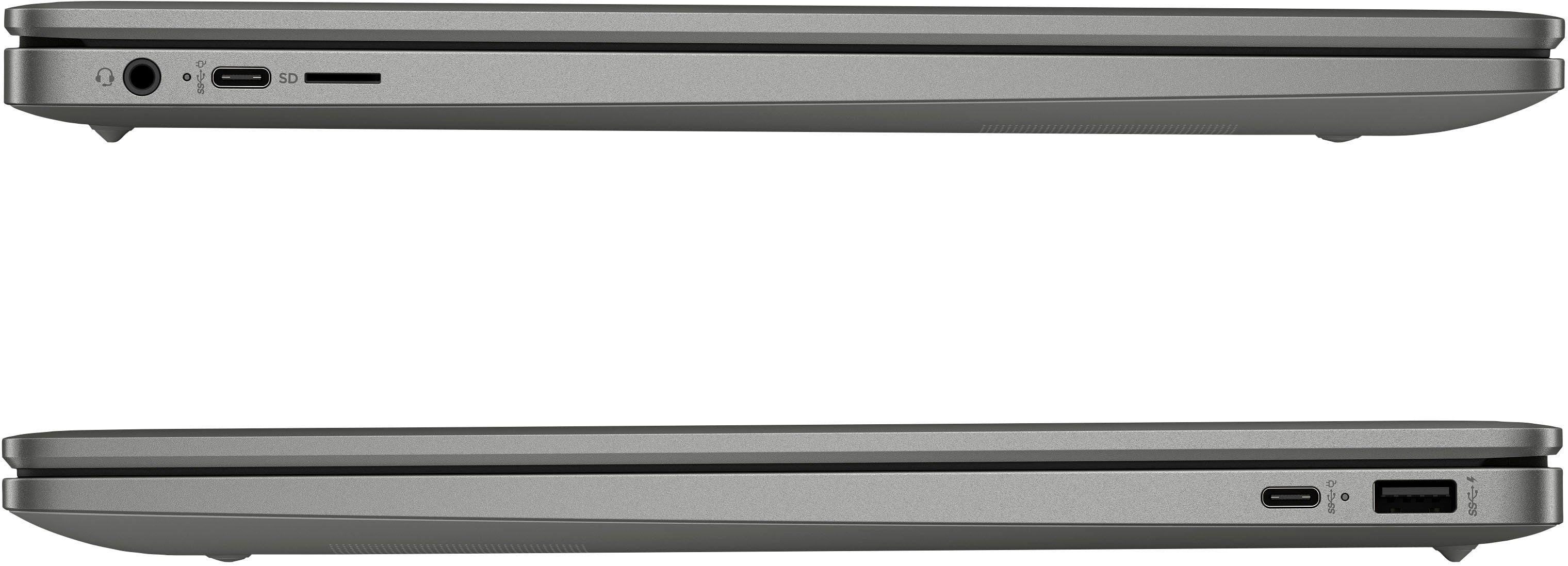 HP - Laptop Chromebook Plus Full HD de 15,6" com Google AI - Intel Core i3 - 8 GB de memória - 128 GB UFS - Prata Mineral-8D616UA#ABA