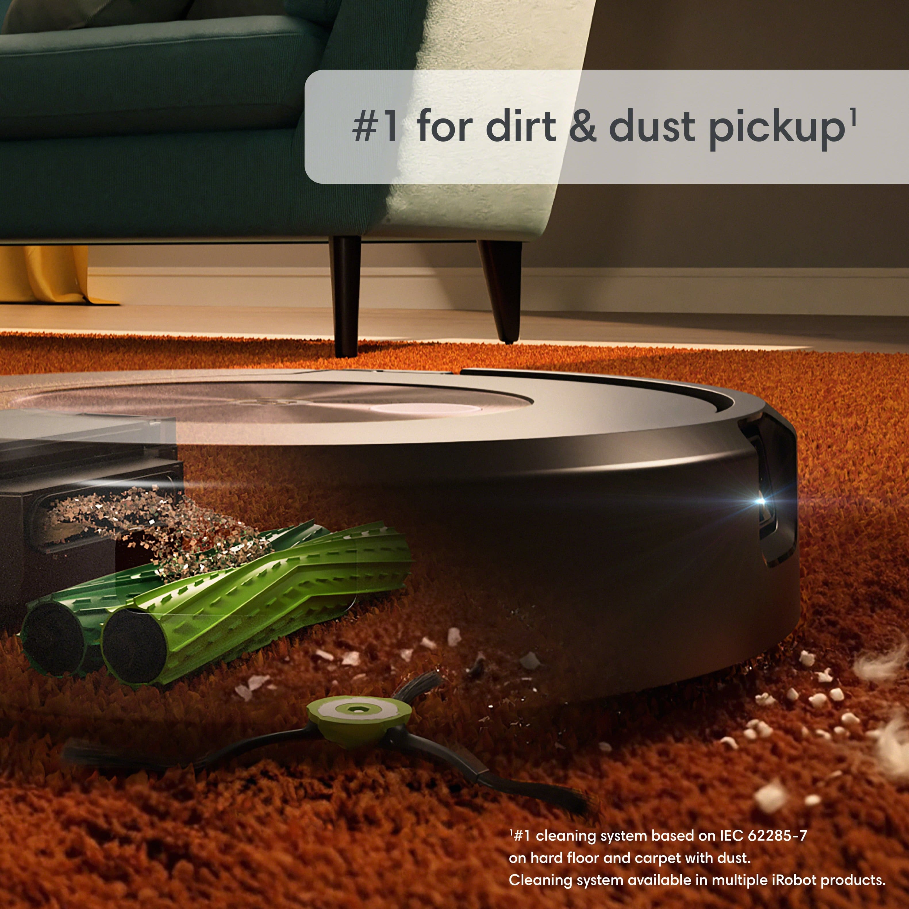 iRobot Roomba Combo j9+ Robô aspirador e esfregão com esvaziamento automático e preenchimento automático - Preto-C975020